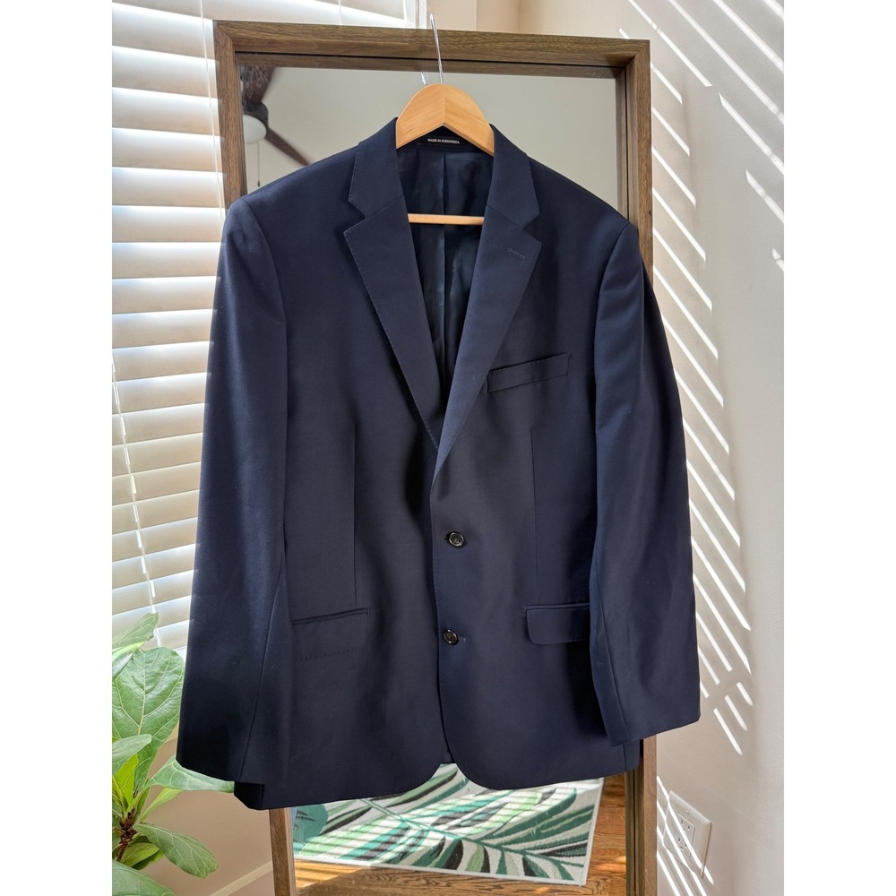 Lauren Ralph Lauren Men's Slim Fit Navy Blue Fall Wool Sport 2 ButtonCoat Blazer